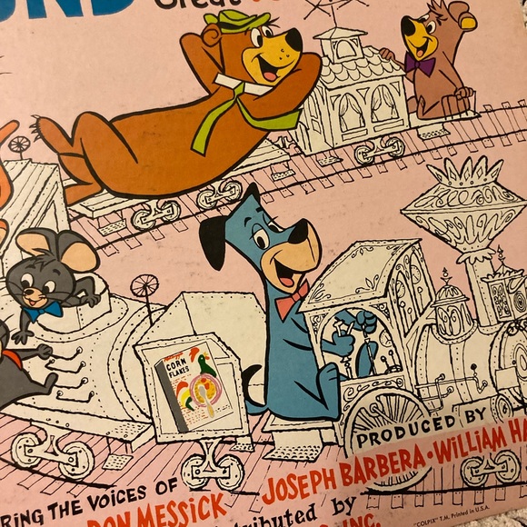 Vintage Huckleberry Hound - Kellogg’s TV Show - Vinyl LP gallery Wall Art Decor - Picture 6 of 17